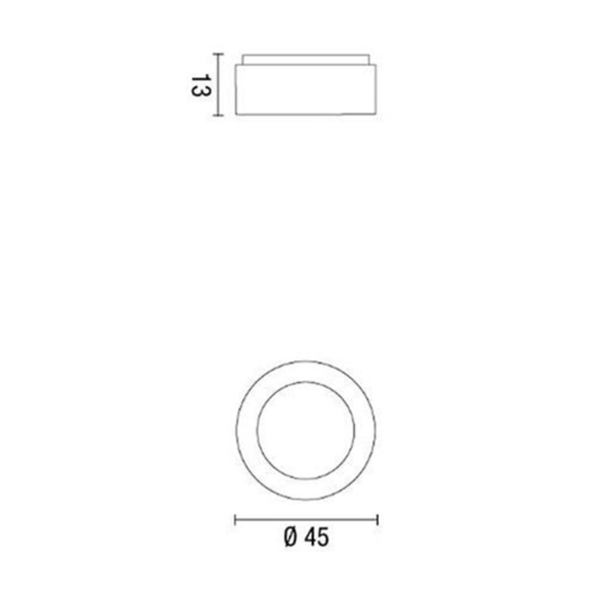 Plafoniera 25w 3200k 4000k sabbia cerchio affralux band diodi