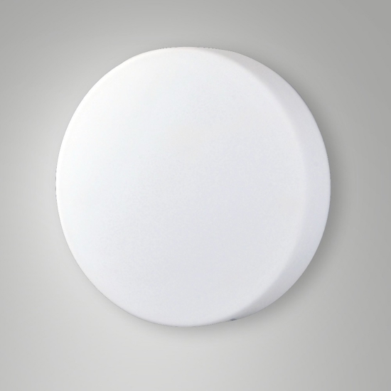 Plafoniera tonda 40cm vetro bianco fabas luce graff e27