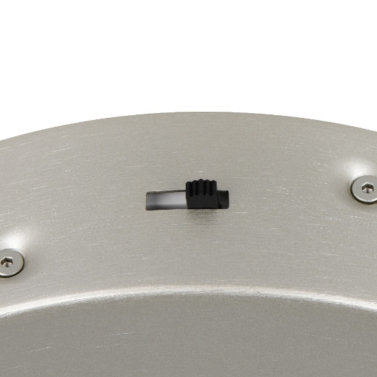 Lampadario anello 75cm nickel led dimmerabile per soggiorno cct 2300k-4000k