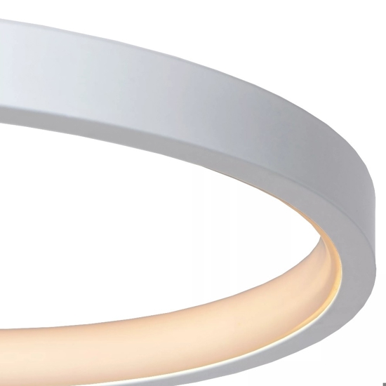 Plafoniera spirale moderna bianca led dimmerabile per cucina