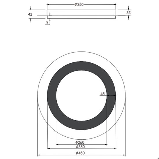 Plafoniera nickel rotonda led 2700k a 6500k moderna con telecomando