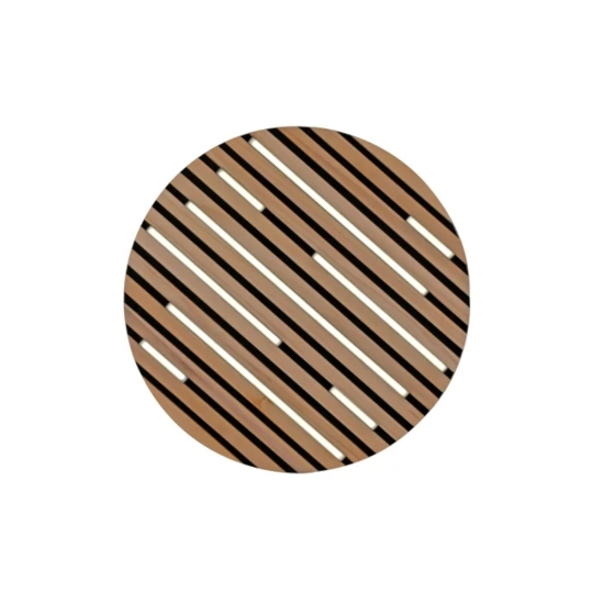 Plafoniera in legno con pannello acustico led 2700k a 5000k con telecomando app