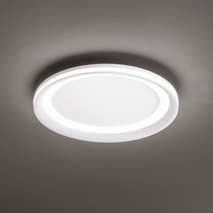 Plafoniera da soffitto tonda bianca moderna led 38w 3000k edge perenz