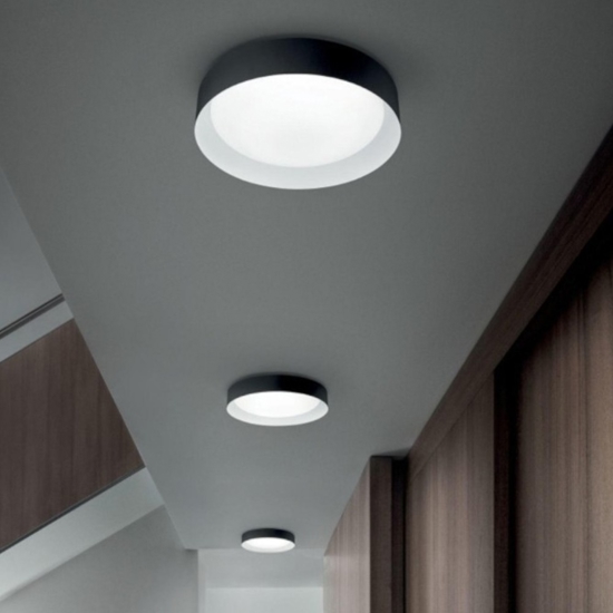 Crew 2 linea light plafoniera led per cucina 17w 3000k tonda