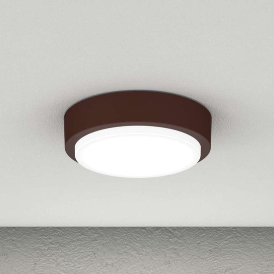 Top light plafoniera rotonda baku corten moderna ip54