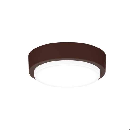 Top light plafoniera rotonda baku corten moderna ip54