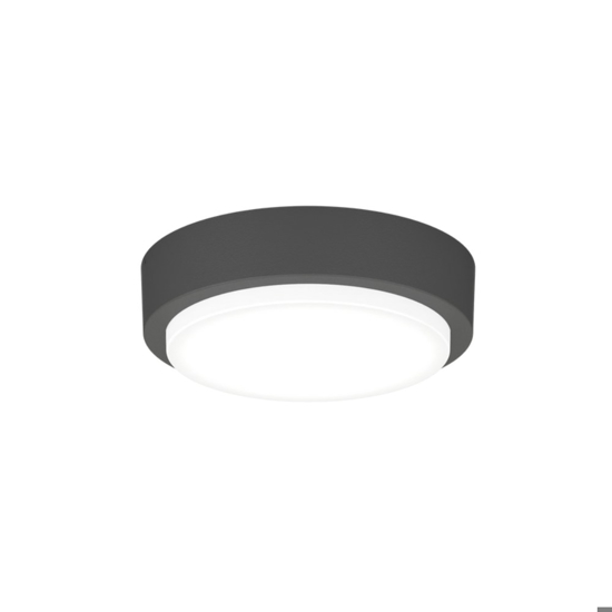Top light baku plafoniera rotonda per esterni antracite