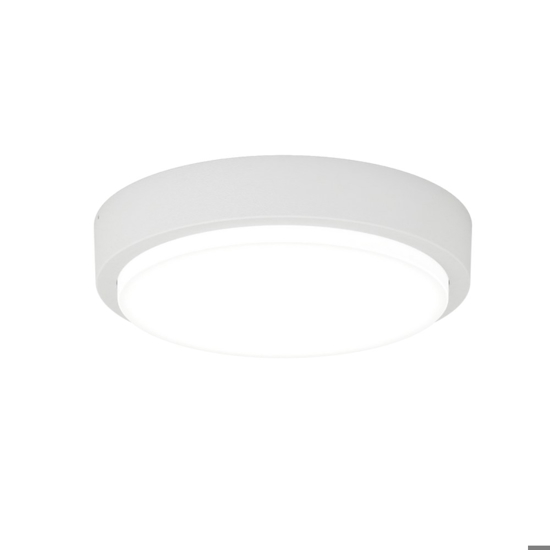 Plafoniera rotonda per esterni bianca top light baku ip54