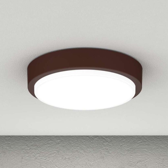 Plafoniera corten per esterno balcone rotonda top light baku