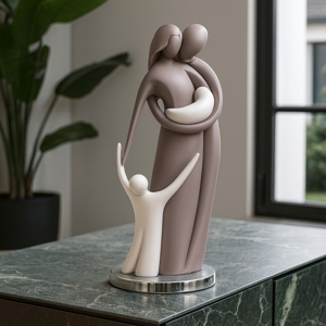 Bongelli preziosi statuetta famiglia tortora soprammobile