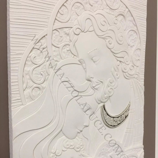 Capezzale capoletto 30x40 sacra famiglia tortora bongelli preziosi