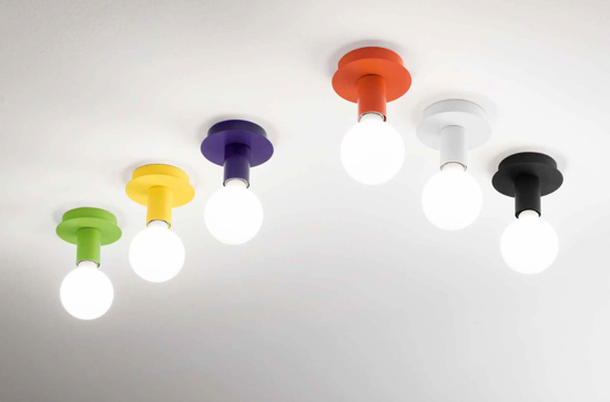 Plafoniera da cucina cilindro bianco perenz illuminazione