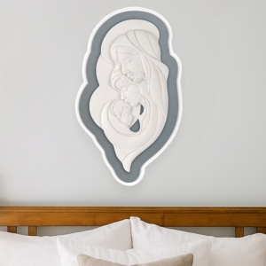 Quadro sacra famiglia capezzale moderno grigio bongelli preziosi