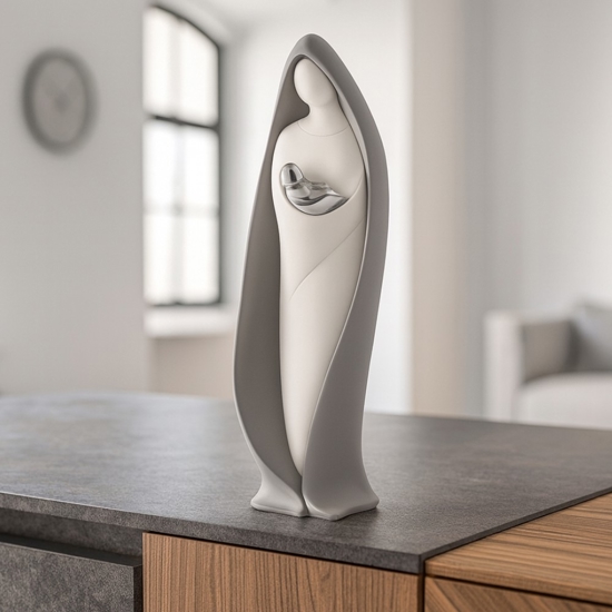 Statuetta soprammobile bongelli preziosi moderna grigio