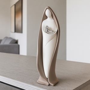 Soprammobile bongelli preziosi statuetta maternita tortora