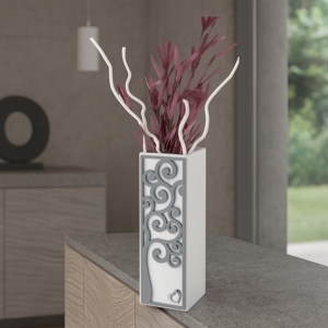 Vaso moderno albero della vita grigio bongelli preziosi