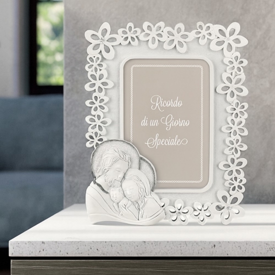 Portafoto cornice 18x22 da tavolo sacra famiglia bongelli preziosi