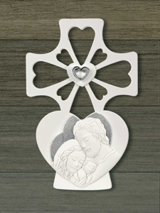 Crocifisso da parete 20x30 sacra famiglia capezzale bongelli preziosi