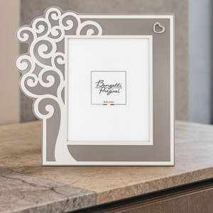 Portafoto cornice da tavolo albero della vita 27x27 grigio bongelli preziosi