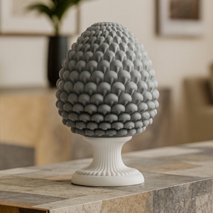 Pigna siciliana h17cm grigio ceramica bongelli preziosi