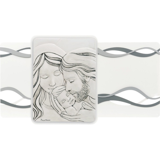 Capezzale moderno sacra famiglia grigio 105x56 bongelli preziosi