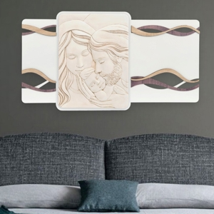 Bongelli preziosi capezzale sacra famiglia 105x56 rovere marmorino