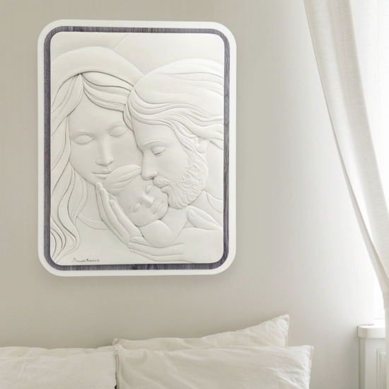 Capezzale capoletto sacra famiglia rovere 30x38 bongelli preziosi