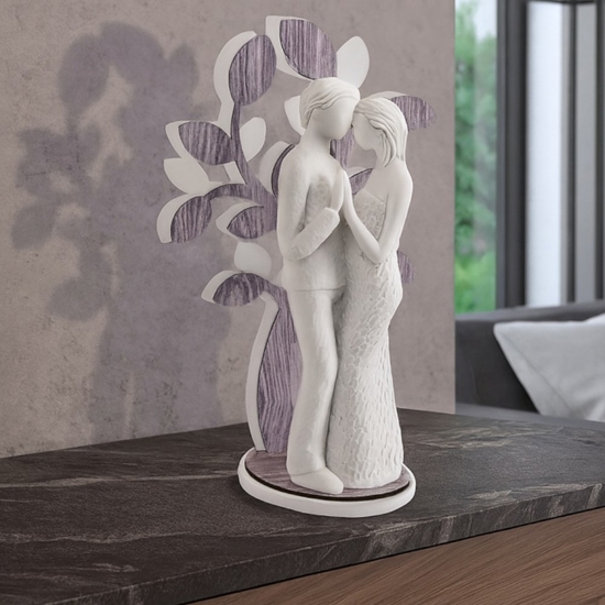Statuina scultura innamorati albero rovere bongelli preziosi