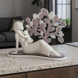 Scultura sogno maternita seduta albero rovere bongelli preziosi