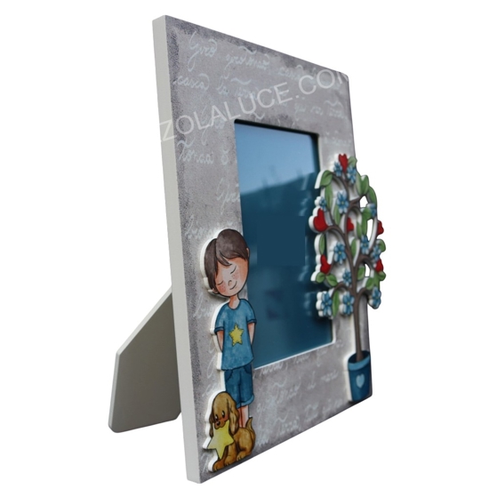 Cornice portafoto bambino blu 20x25 bongelli preziosi