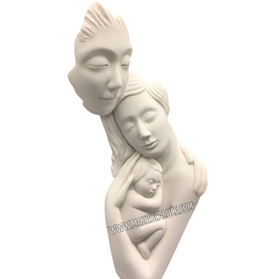 Scultura famiglia da tavolo base argento bongelli preziosi