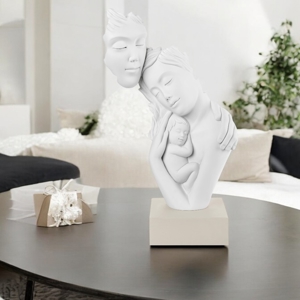 Bongelli preziosi famiglia da tavolo scultura h39 base nocciola