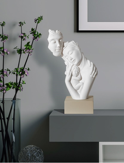 Bongelli preziosi famiglia da tavolo scultura h39 base nocciola