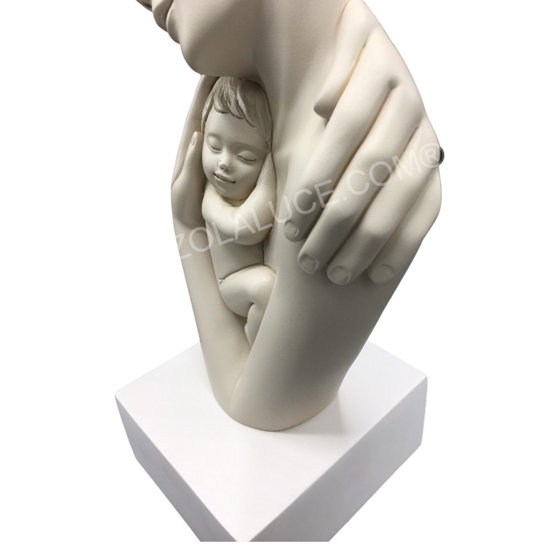 Bongelli preziosi scultura famiglia h36 face nocciola soprammobile