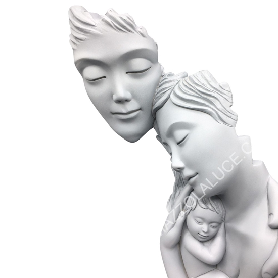 Bongelli preziosi scultura famiglia maternita face carta da zucchero