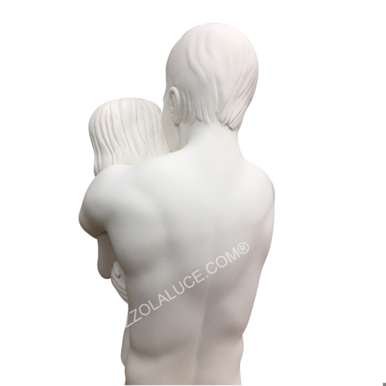 Bongelli preziosi scultura busto coppia sentimenti bianca argento