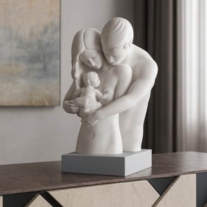 Busto famiglia soprammobile moderno bongelli preziosi