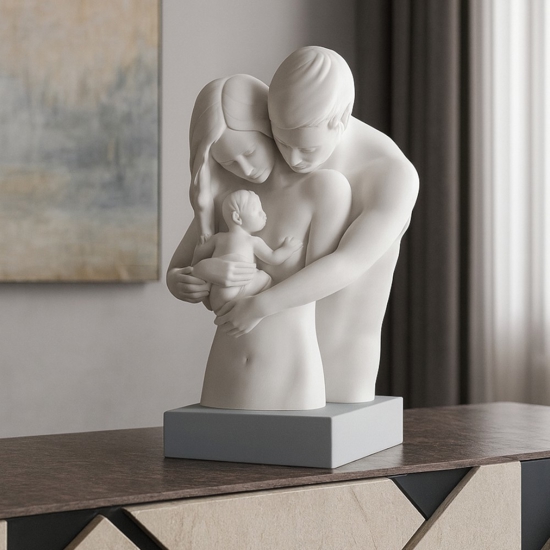 Busto famiglia soprammobile moderno bongelli preziosi