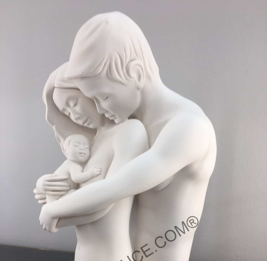 Busto famiglia soprammobile moderno bongelli preziosi