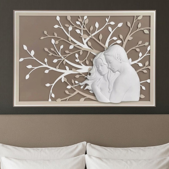 Capezzale moderno per camera da letto nocciola 70x48 bongelli preziosi