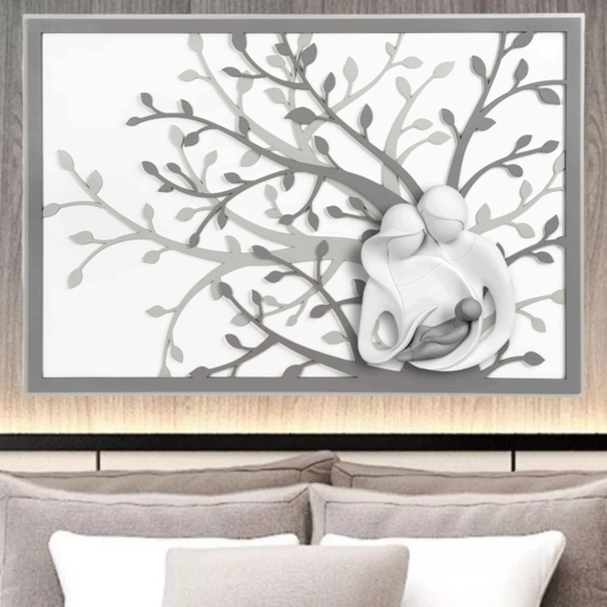 Bongelli preziosi capoletto moderno sacra famiglia 105x72 capezzale grigio