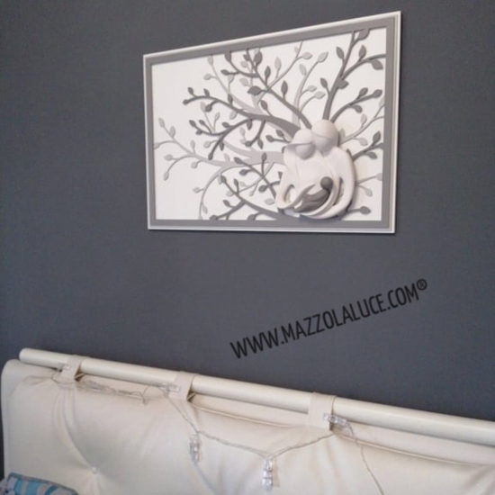 Bongelli preziosi capoletto moderno sacra famiglia 105x72 capezzale grigio