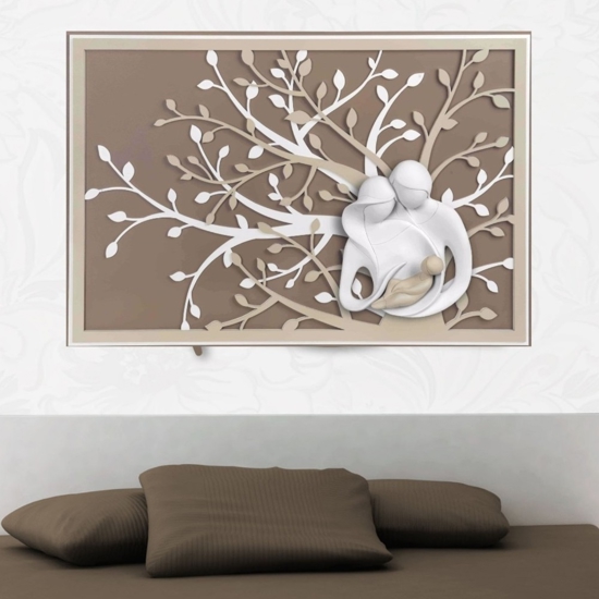 Capezzale moderno sacra famiglia 105x72 nocciola bongelli preziosi