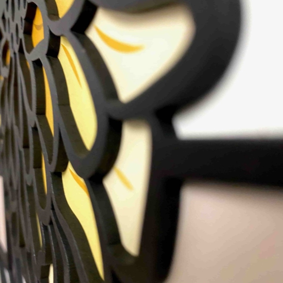 Orologio da parete moderno fiori mosaico bongelli preziosi