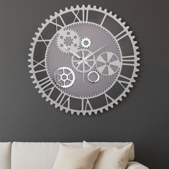 Orologio da muro ingranaggi grigio bongelli preziosi