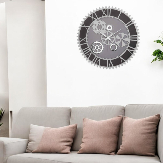 Orologio da muro ingranaggi grigio bongelli preziosi