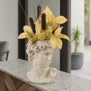 Bongelli preziosi scultura testa david vaso nocciola h30