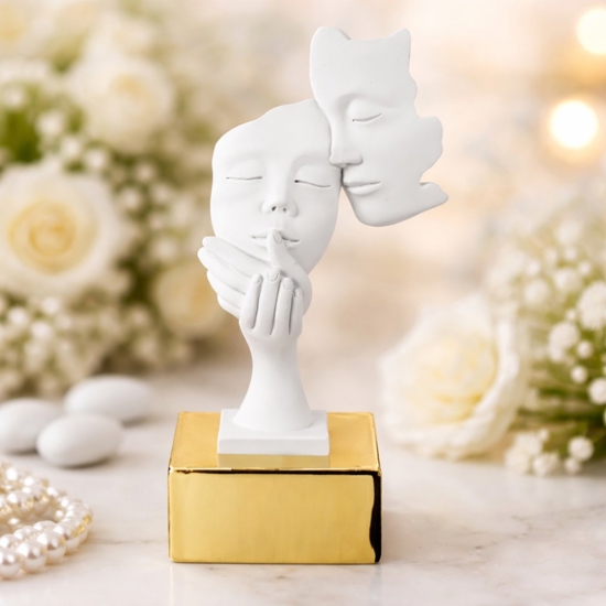 Bomboniera matrimonio bongelli preziosi volti oro moderna