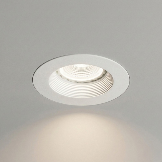 Faretto rotondo da incasso per cartongesso metallo bianco gu10 isyluce