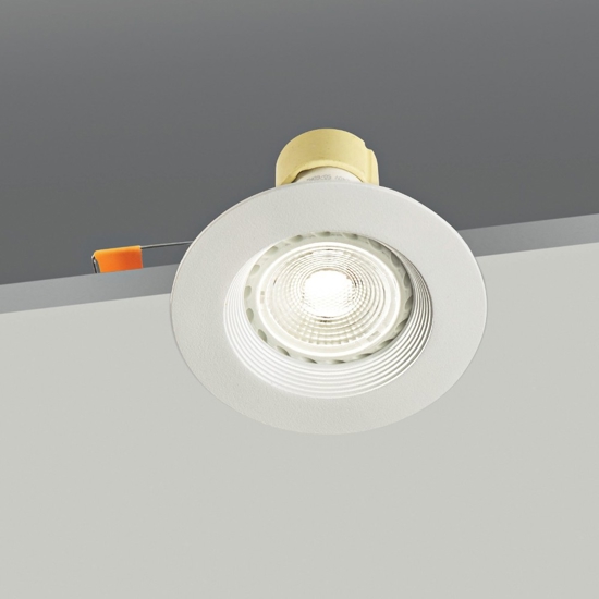 Faretto rotondo da incasso per cartongesso metallo bianco gu10 isyluce